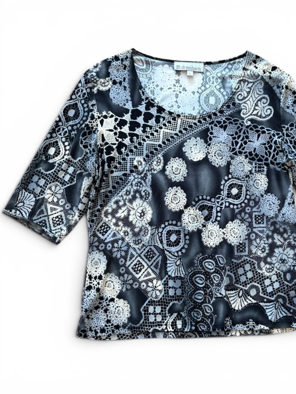 Y2K Boho Print Top